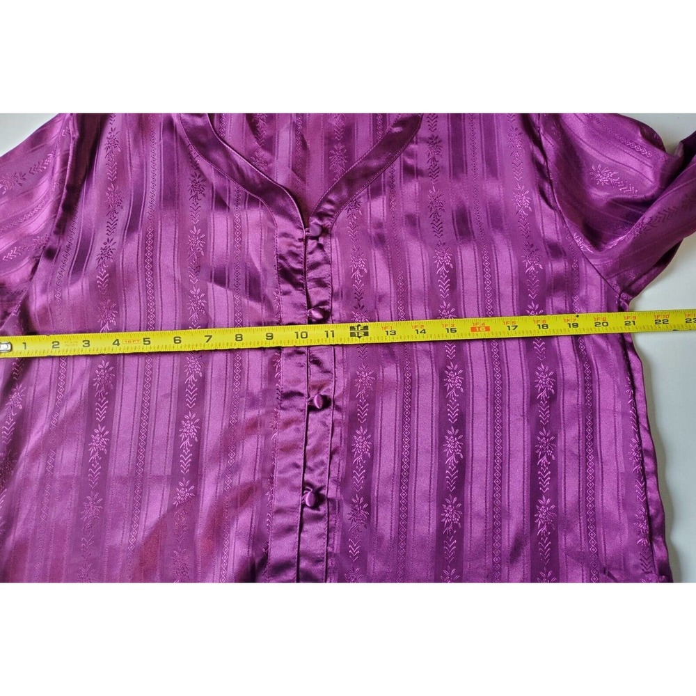 Vintage Victoria's Secret Gold Label‎ Satin Sleep Shirt Pajama Top Small - Picture 6 of 8